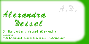 alexandra weisel business card